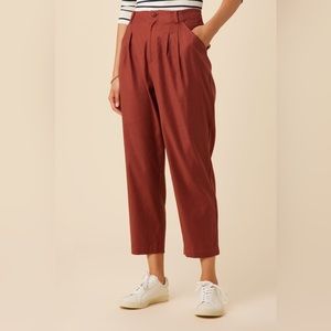 Amour Vert Trouser - Larisa Femme Fête Pant size S RUST